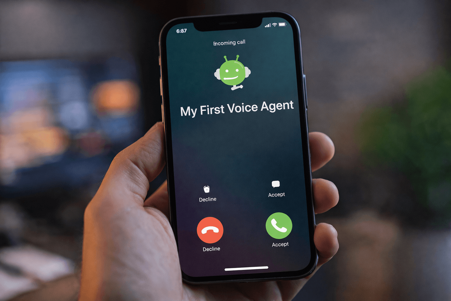 You connect it to a phone number